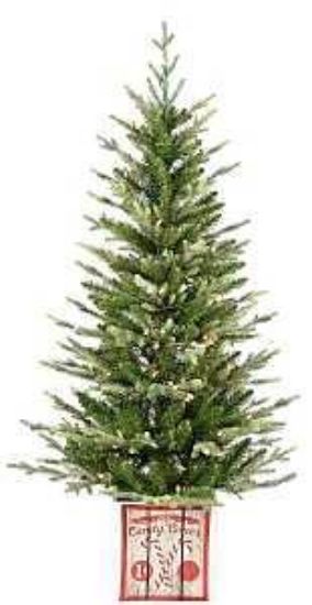 Picture of Christmas-tree Artificial Prelit Candy-can Base 4.5'