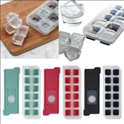 Picture of 2PK Non-stick 12 Ice Cube Tray W. Lid -Total 24 Ice Cubes(replaced 22869)