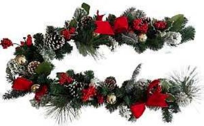 Picture of Christmas-garland Artificial Decorated 60"