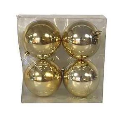 Picture of Christmas-Ornament Ball-Ornament Shatterproof Decorative 100 Mm L Assorted