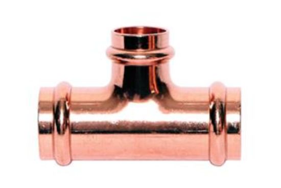 Picture of Copper-Fitting Press-Join Tee P X P X P 1-1/2" X 1-1/2" X 1/2"