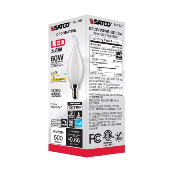 Picture of Light-bulb Ca10-shape Bent-tip