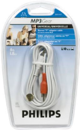 Picture of 3.5mm Mini Plug To RCA Y Plug 3'