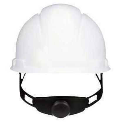 Picture of Hard-hat Front-brim White 4-point Ratchet-suspension