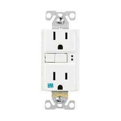 Picture of Receptacle Duplex Self-test Tamper-resistant Weather-resistant 125-volts 15-amps White