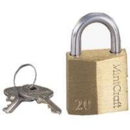 Picture of Keyed-padlock Brass 3/4"