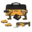Picture of 3-tool-kit Brushless 20-volt Li-ion 1/2"-drill-driver 1/4-hex-impact-driver Oscillating-tool