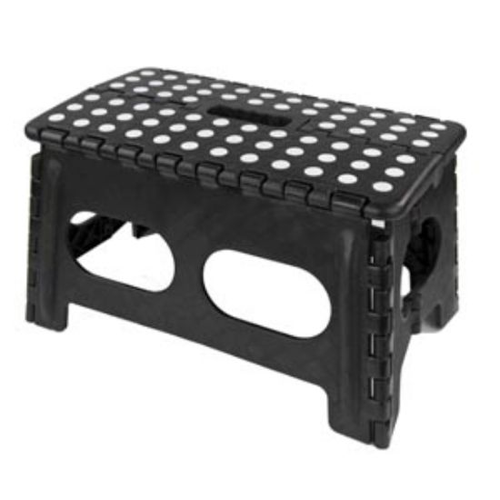 Picture of FOLDING STOOL WIDE BASICS BLAC