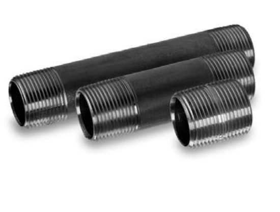 Picture of Black-Steel Pipe-Nipple Set Schedule 40 Close>6" 10 Pieces 1-1/4"