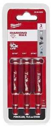 Picture of Hole-saw Kit Diamond-grit Integral-arbor 1/4"-shank 3/16" 1/4" 5/16"