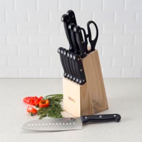 Picture of Hb 13pc Knife Set W/block Blac