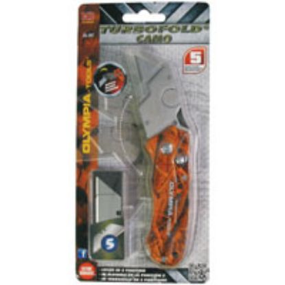 Picture of Utility-knife Folding 5-blade Orange Handle