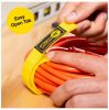Picture of Wrap-it Storage 100-bs-12ye Cable Wrap, 1 In W, 12 In L, Polypropylene, Yellow, Hook And Loop Adhesi...