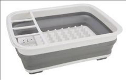 Picture of Pp Collapsible Dishrack With Tpr Bottom White W.greytpr