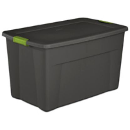 Picture of 1945 Latch Tote With Soft Fern Latches 35 gal Plastic Flat Gray