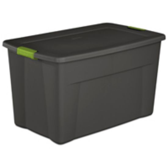 Picture of 1945 Latch Tote With Soft Fern Latches 35 gal Plastic Flat Gray