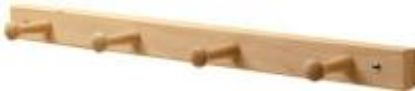 Picture of 4 Peg Natural Wood Rack