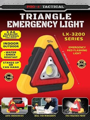 Picture of Triangle Emergency Light Led Aa-batteries With Stand