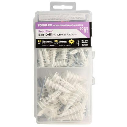 Picture of Plastic Anchor Kit 50-pieces With Screws