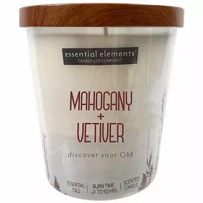 Picture of Essential Elements 9oz Jar W/ Wooden Lid-mahogany & Vetiver