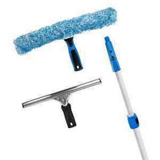 Picture of Window-cleaning Kit 14"-mop 12"-squeegee 6'-pole