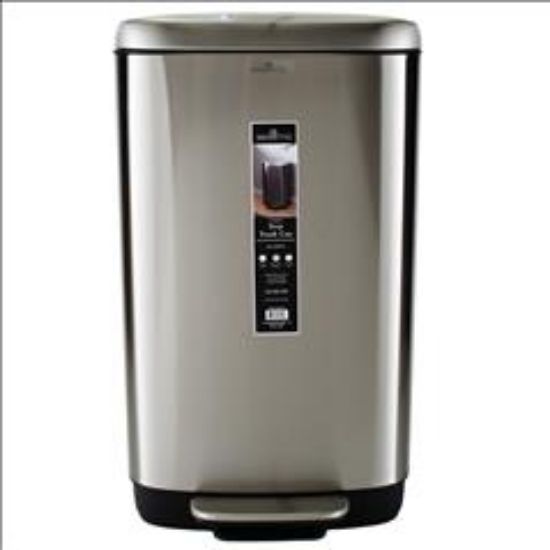 Picture of Trash-Can Stainless Steel Step Soft Close w. Inner Bucket - Fingerprint Proof -30LT