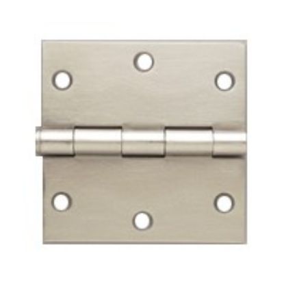 Picture of Door-hinge Steel Loose-pin Square Satin-nickel 3-1/2"