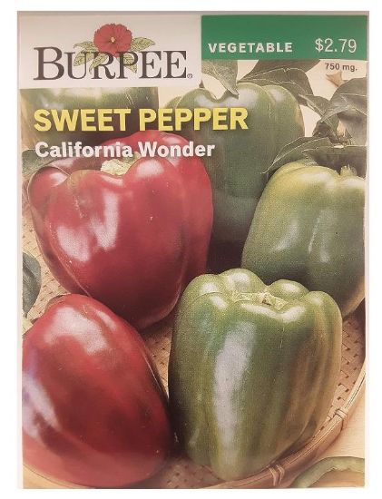 Picture of California Sweet Pepper Seeds