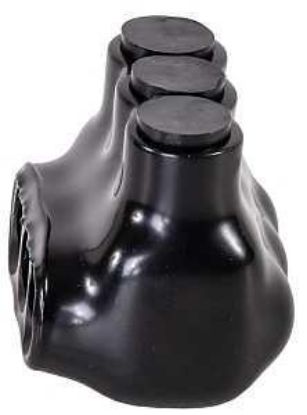 Picture of Multi-tap Insulated Connector 3-pole Side Entry 4 To 14 Awg Al/cu