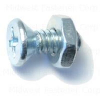 Picture of Machine-Screw With-Nuts Zinc-Plated #10-24 x 1/2"