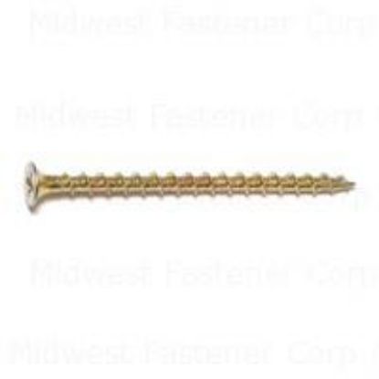 Picture of Deck-Screw Yellow-Zinc-Plated Coarse #8 x 2-1/2"
