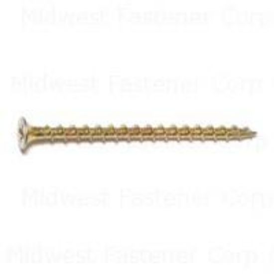 Picture of Deck-Screw Yellow-Zinc-Plated Coarse #8 x 2-1/2"