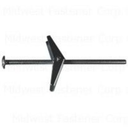 Picture of Toggle-Bolt With-Wings Zinc-Plated Mushroom-Head 1/8" x 3"