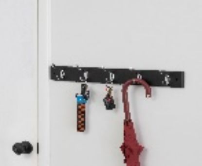Picture of 5 HOOK WALL MOUNTED BLACK