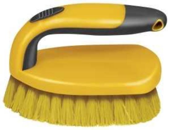 Picture of Scrub-Brush Iron-Shape Polypropylene With Handle 5"