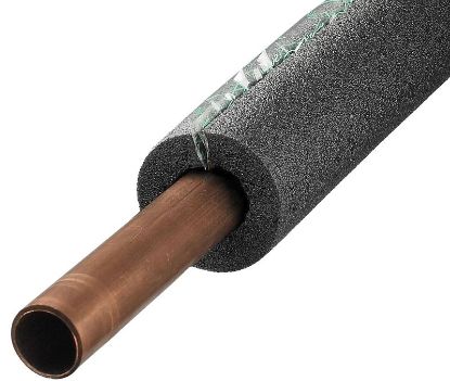 Picture of Pipe Insulation Foam, Polyethylene 1/2"-thick 3/8"-ips 3/4"-ct