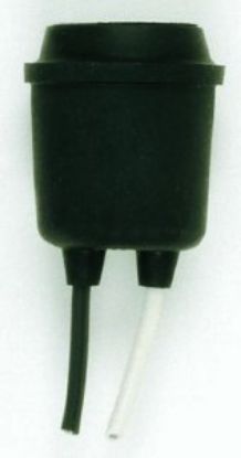Picture of Pigtail Socket Rubber Black With-leads