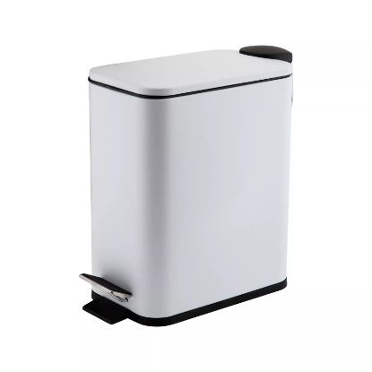 Picture of 5l Slim Rectangular Pedal Bin With Soft Close Lid