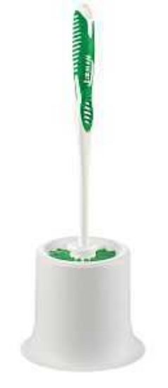 Picture of Libman 34 Toilet Bowl Brush, 1 In L Trim, Pet Bristle, Polypropylene Holder, White Holder