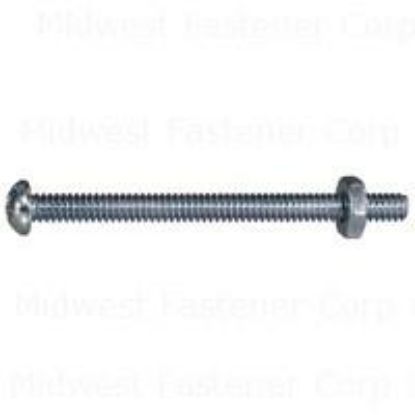 Picture of Machine-Screw With-Nuts Round-Head Combo-Drive #10-24 x 2-1/2"