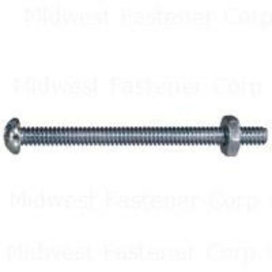 Picture of Machine-Screw With-Nuts Round-Head Combo-Drive #10-24 x 2-1/2"