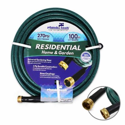 Picture of Garden-hose 3-ply-vinyl Brass-fittings 5/8"-id 100'