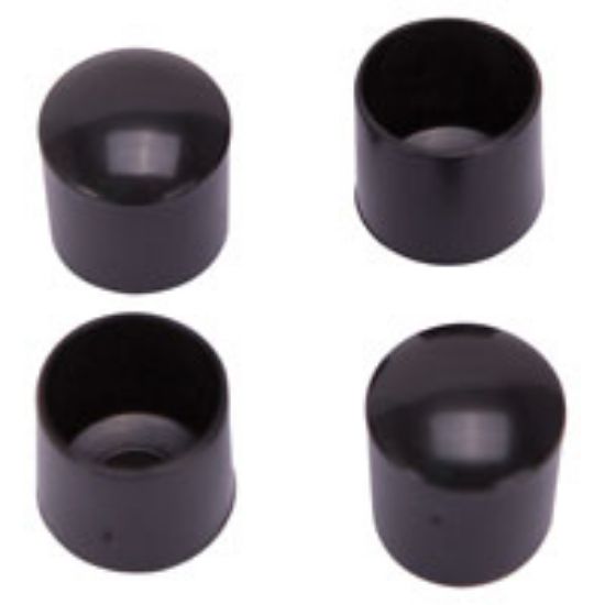 Picture of Leg-tip Furniture Round Plastic Black 7/8"