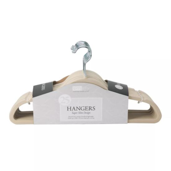 Picture of 25pk Velvet Suit Hangers - Ivory