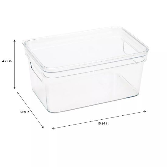 Picture of Small Lidded Storage-tote 10.2"x6.7"x4.7" - Clear