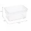 Picture of Small Lidded Storage-tote 10.2"x6.7"x4.7" - Clear