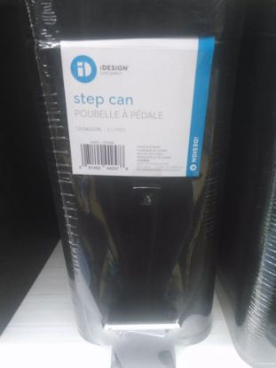 Picture of Trash-can Rectangle Step-open 5l- Black