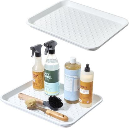Picture of Under Sink Tray Set/2 White