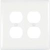 Picture of Wall-plate Mid-size Duplex And Single Receptacle Polycarbonate White
