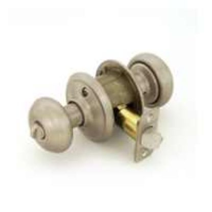 Picture of Lock-Set Entrance-Type Satin-Nickel Geo
